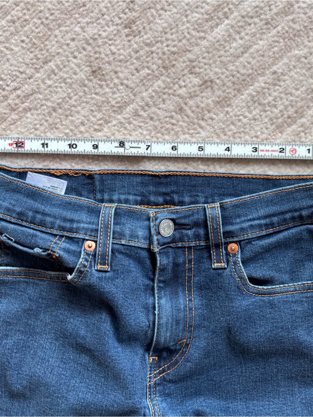 Levi's 502 Women's Dark Blue Skinny Jeans with Signature Patch - Picture 8 of 10